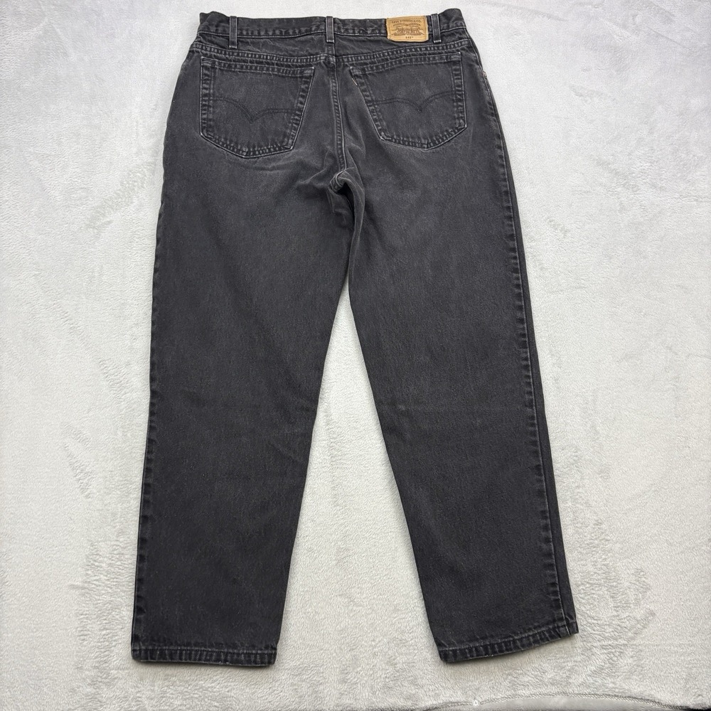 Vintage Levis Jeans Mens 36x30 Black Denim 545 90s Loose Tapered Made In USA - Picture 5 of 16